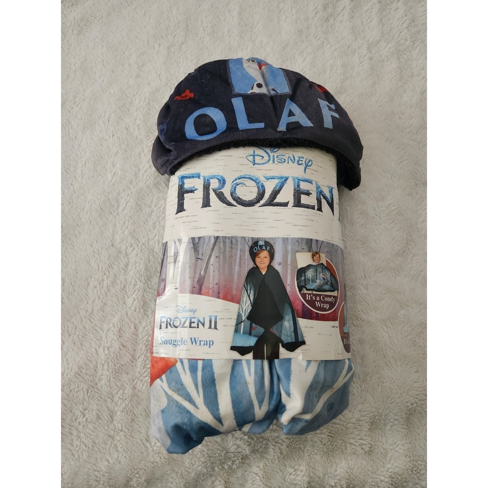 Disney's Frozen 2 Olaf Snuggle Wrap, Wearable Hoodie Blanket,Super Soft and Cozy